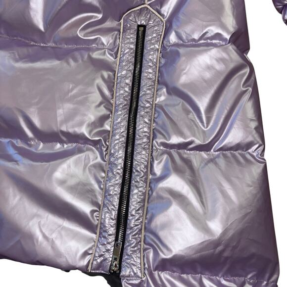 Lattelier Shiny Lilac Extreme Maxi Puffer Goosedown Jacket Women’s M Winter Coat - Picture 9 of 16